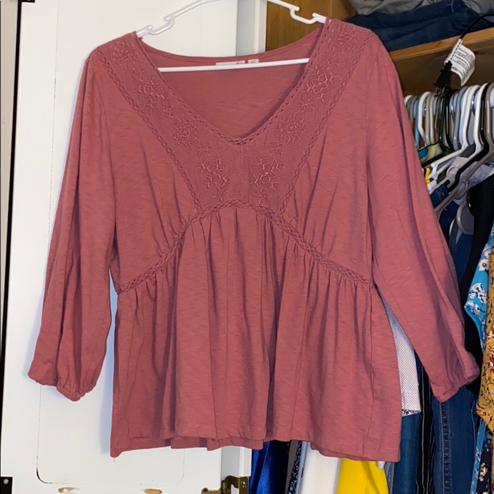 Pink blouse